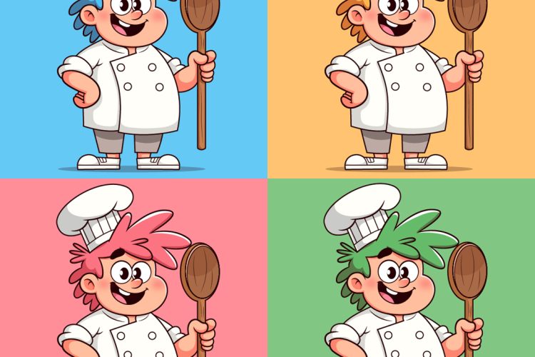 Chef Cartoon Vector Illustration for Stock Download – High-Quality Chef Character Artwork for Digital and Print Use