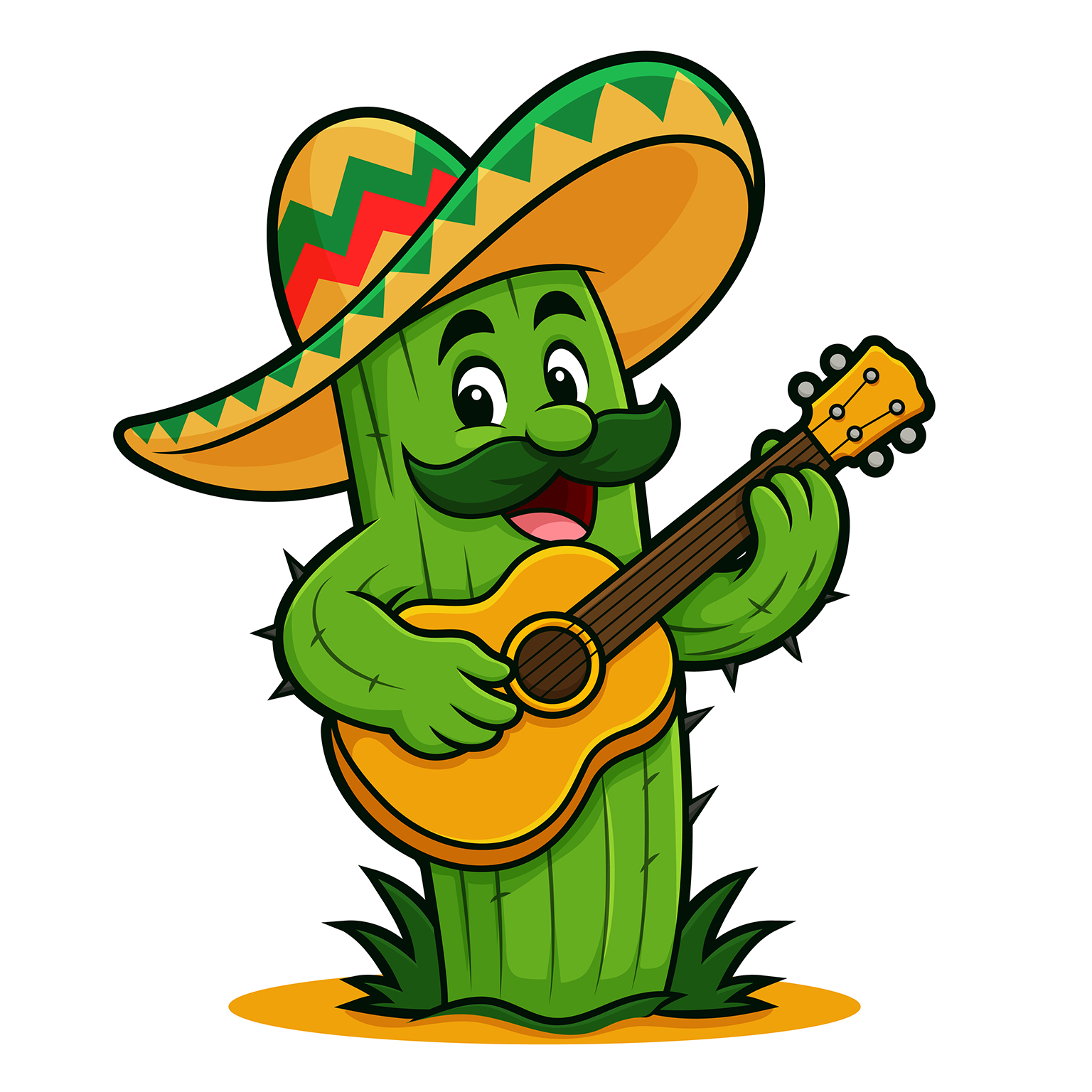 funny cartoon cactus