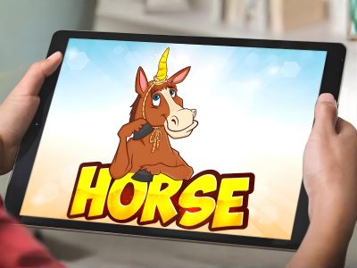 Custom Vector Horse Logo Design in Cartoon Style for Your Brand