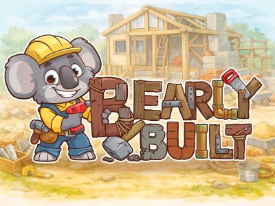Koala Cartoon Logo for Construction Business