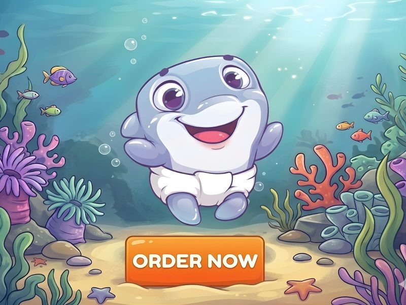 Custom Cartoon Mascot Logo Design for Adult Diaper & ABDL Brands