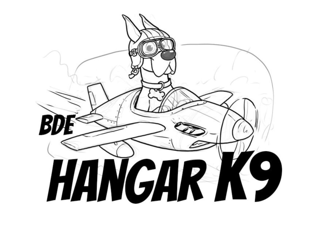 sketch dog logo design